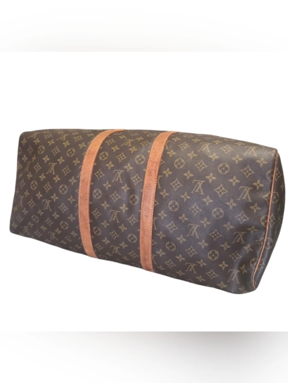 Louis Vuitton Brown Monogram Keepall 50 Travel Bag